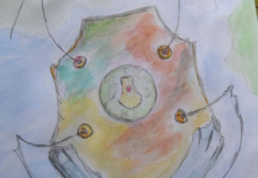 Globiuz II: The Golden Scallop drawing